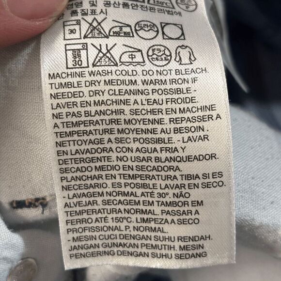 Levis Womens Classic Bermuda Shorts Denim Stretch Blue W29 30" Waist - Picture 7 of 7